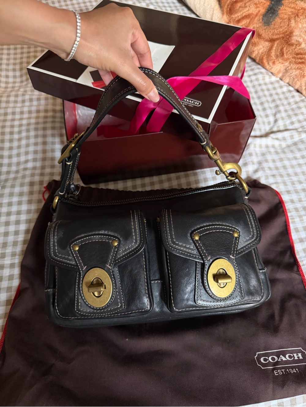 Coach Legacy Turnlock Bag - Gem